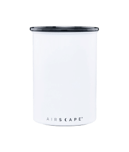 קופסת אחסון קפה AIRSCAPE כ- 500 גרם קפה צבע לבן