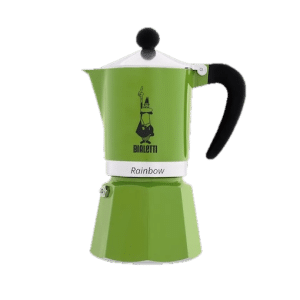 מקינטה מוקה צבע ירוק Bialetti Rainbow - מקינטה 3 כוסות