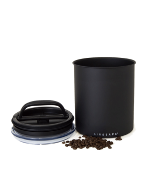 קופסת אחסון קפה AIRSCAPE כ- 1 ק״ג קפה צבע שחור