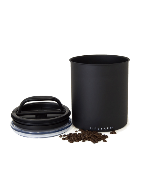 קופסת אחסון קפה AIRSCAPE כ- 1 ק״ג קפה צבע שחור