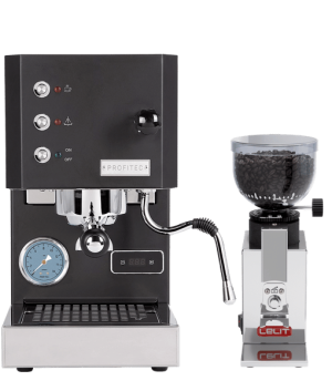 מכונת אספרסו מקצועית PROFITEC GO + מטחנת קפה לליט