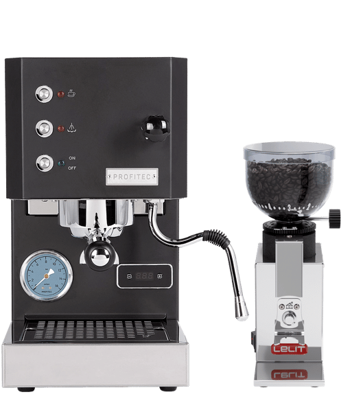 מכונת אספרסו מקצועית PROFITEC GO + מטחנת קפה לליט