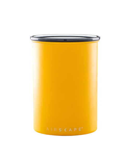 קופסת אחסון קפה AIRSCAPE כ- 500 גרם קפה צבע צהוב
